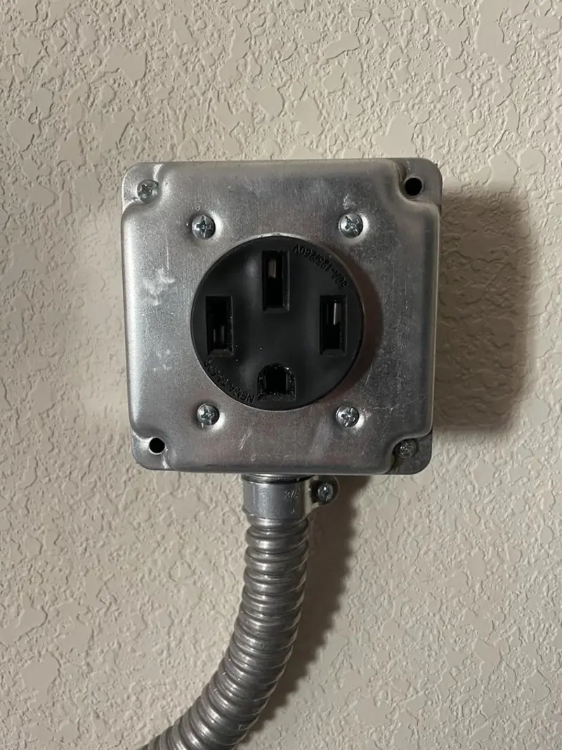 NEMA 14-50 outlet installed for Electrical Panel Upgrade in Manitou Springs